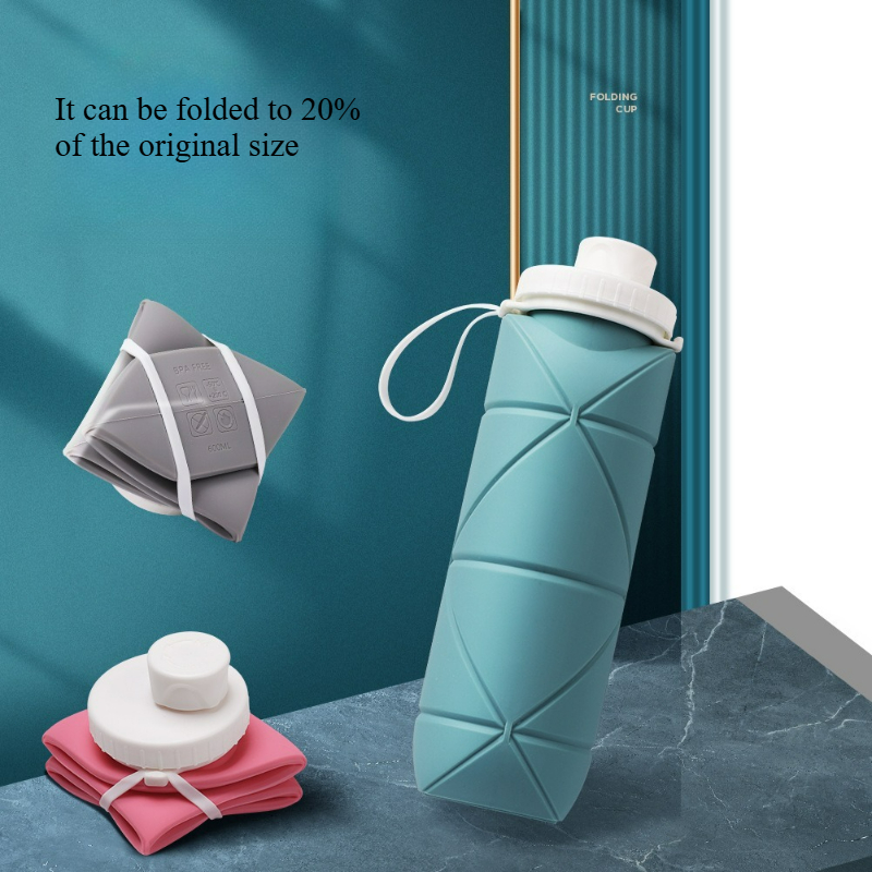 Sports Equipment Store - Botella de Agua Plegable de Silicona,