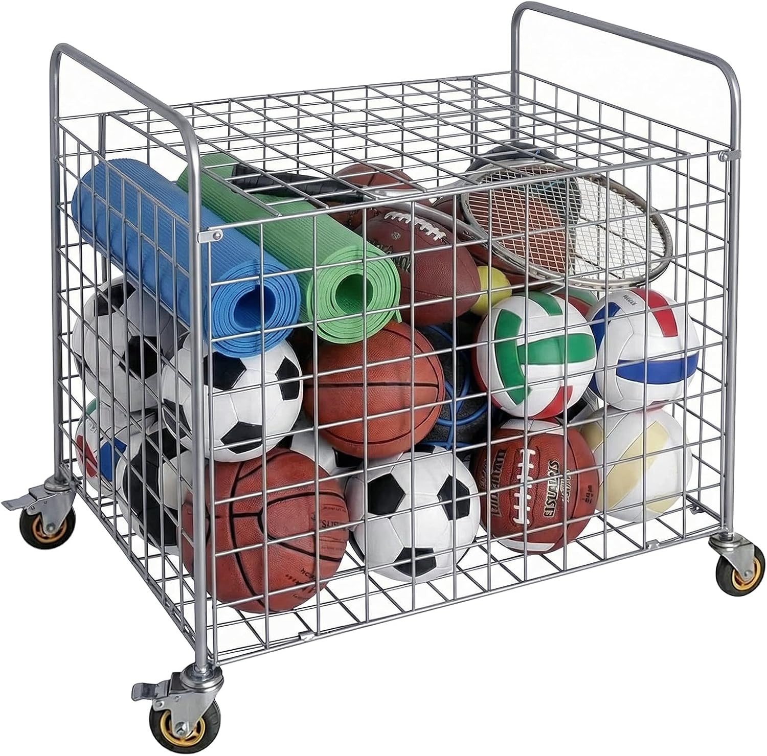 Sports Equipment Locker - Carrito de Almacenamiento de Pelotas Deportivas