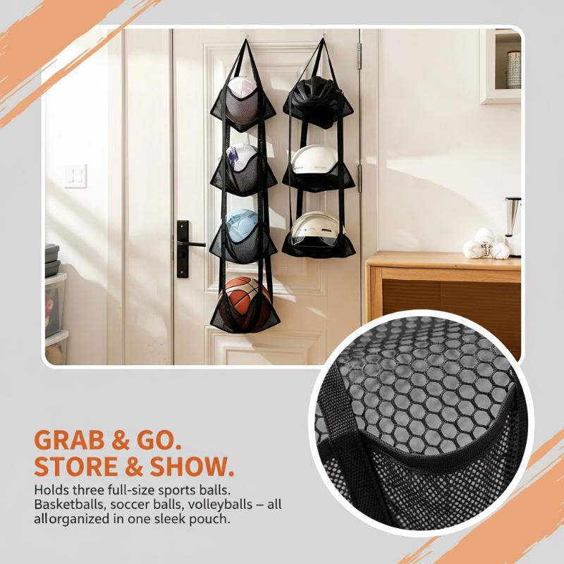 Bolsa de malla para almacenami - Sports Equipment Garage Organizer reseña y precio