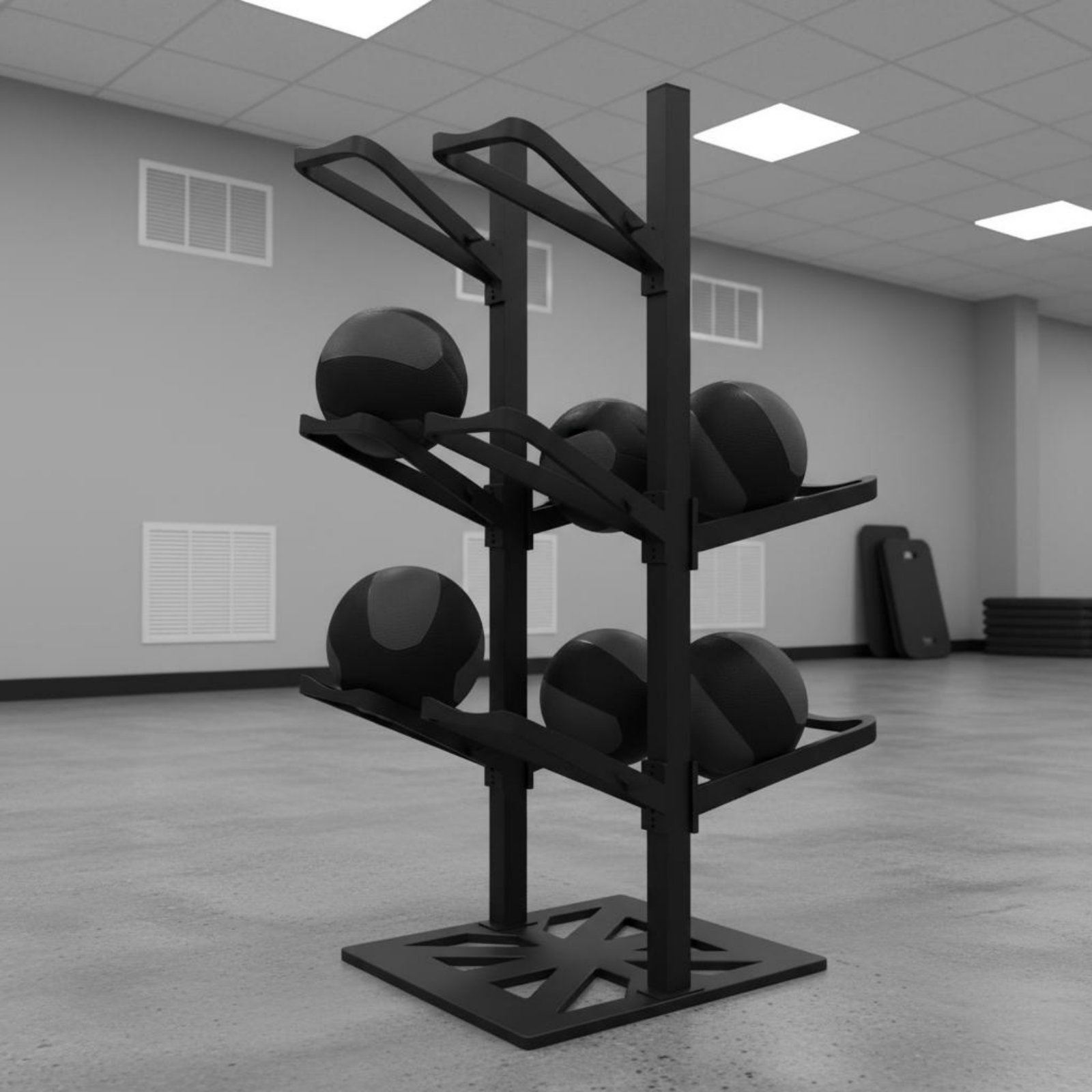 Estante para balones de balonc - Sports Equipment Garage Organizer reseña y precio