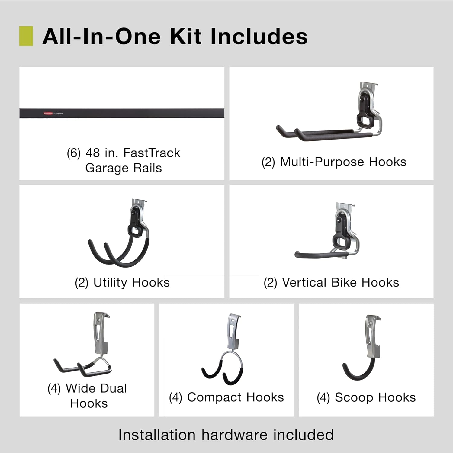 Juego de organizadores de alma - Sports Equipment Garage Organizer reseña y precio