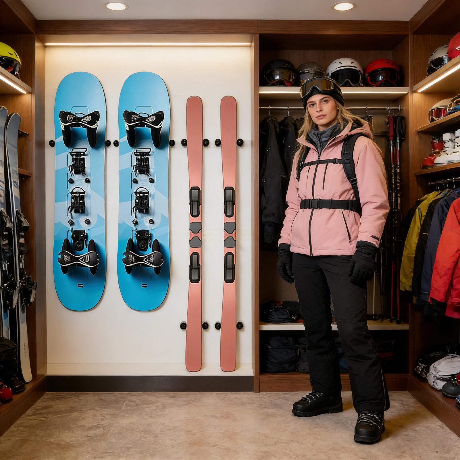 Soportes de esquí para pared,  - Sports Equipment Store reseña y precio
